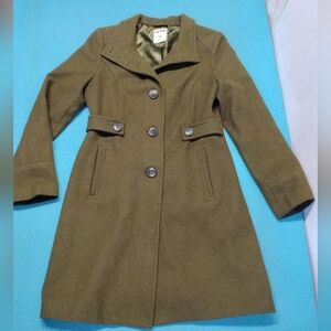 OLD NAVY Recycled Wool Rugby Secret Garden Pea Coat Single Breasted Size S